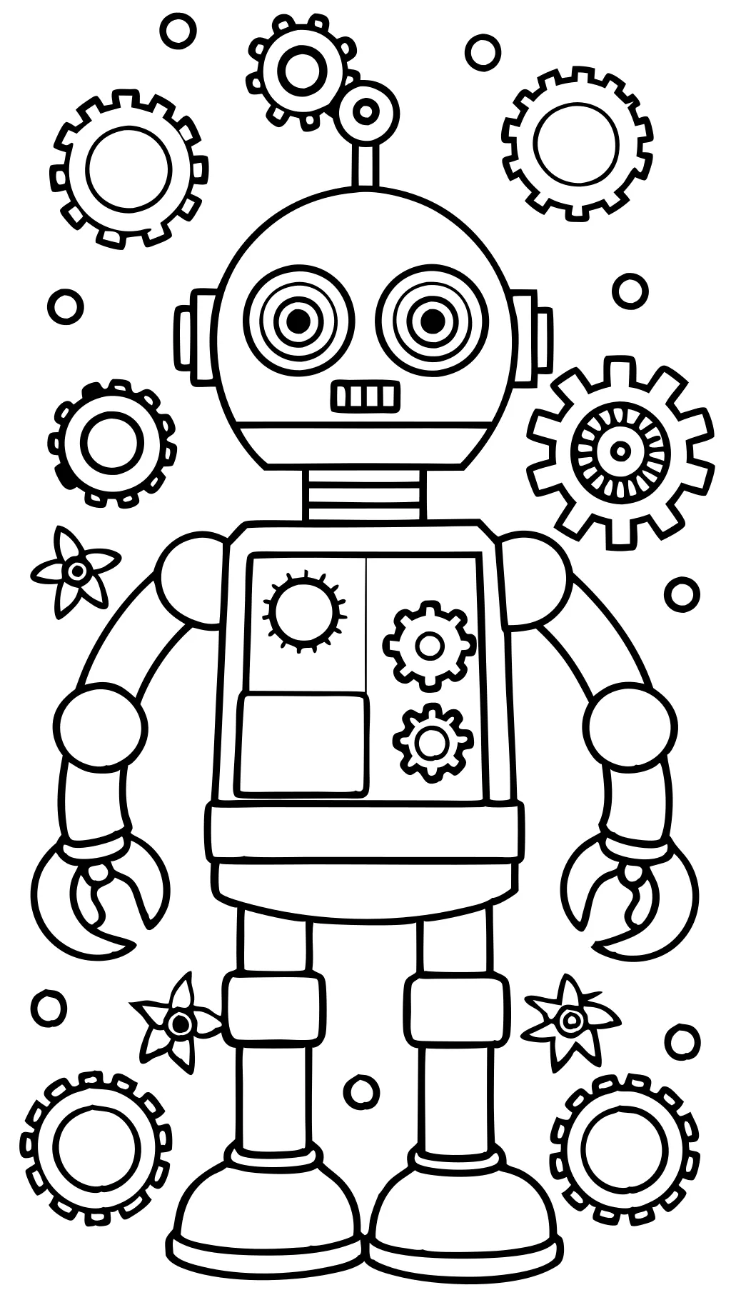 coloriage robot